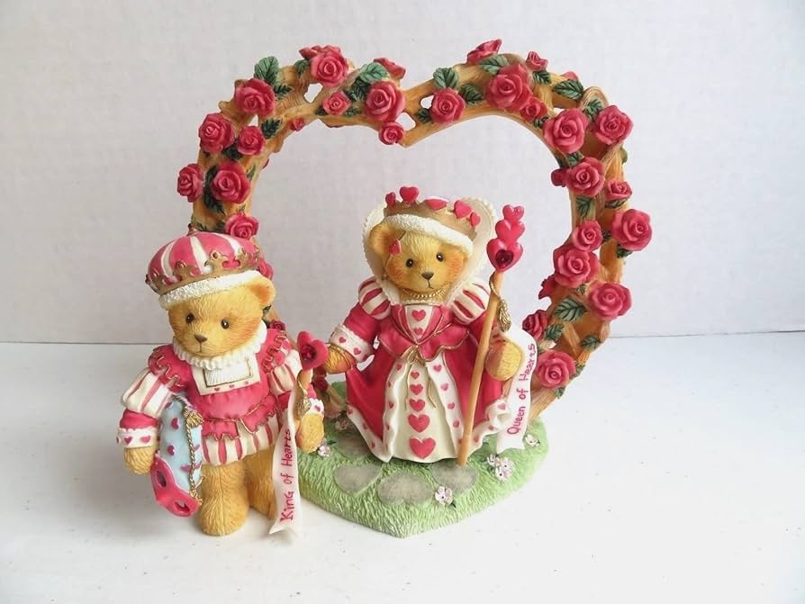 Cherished Teddies King And Queen Of Hearts : Amazon.ca: Toys